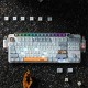 KEYSME Lunar01太空船无线三模机械键盘 快银轴 白月光