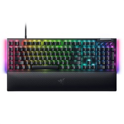 RAZER雷蛇 黑寡妇蜘蛛V4有线机械键盘 绿轴 黑色