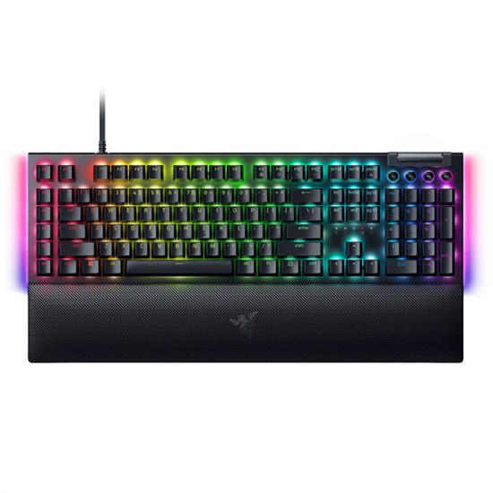 RAZER雷蛇 黑寡妇蜘蛛V4有线机械键盘 绿轴 黑色