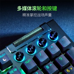 RAZER雷蛇 黑寡妇蜘蛛V4有线机械键盘 绿轴 黑色